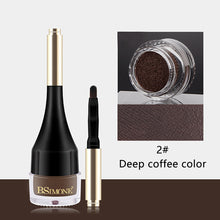 Load image into Gallery viewer, Air Cushion Eyebrow Cream Waterproof Smudge Proof Long Lasting Natural Look Brow Pomade Sweat Resistant Easy to Use Eyebrow Tint
