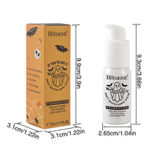Load image into Gallery viewer, White Face Paint Foundation Halloween Makeup Full Coverage Waterproof 35ml Liquid Foundation for Clown Skeleton Ghost Cosplay Stage Makeup
