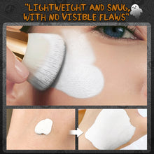 Load image into Gallery viewer, White Face Paint Foundation Halloween Makeup Full Coverage Waterproof 35ml Liquid Foundation for Clown Skeleton Ghost Cosplay Stage Makeup
