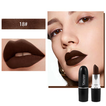 Load image into Gallery viewer, Black Lipstick Matte Gothic Halloween Vampire Lipstick Long Lasting Waterproof Dark Black Lipstick for Cosplay Party

