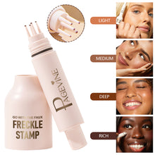 Load image into Gallery viewer, 2-in-1 Freckle Stamp Pen Waterproof Smudge Proof Long Lasting Liquid Freckles Makeup Double-Ended Fake Freckle &amp; Mole Pen Natural Look
