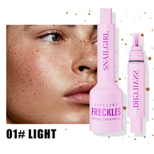Load image into Gallery viewer, Quick Dry Freckle Stamp Pen Waterproof Long Lasting Fake Freckles Makeup Pen Natural Sun-kissed Freckle Tattoo Pen for Face Daily Use
