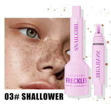 Load image into Gallery viewer, Quick Dry Freckle Stamp Pen Waterproof Long Lasting Fake Freckles Makeup Pen Natural Sun-kissed Freckle Tattoo Pen for Face Daily Use

