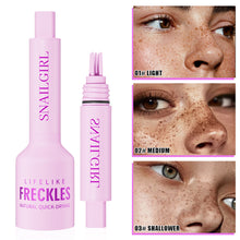 Load image into Gallery viewer, Quick Dry Freckle Stamp Pen Waterproof Long Lasting Fake Freckles Makeup Pen Natural Sun-kissed Freckle Tattoo Pen for Face Daily Use
