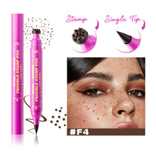 Load image into Gallery viewer, 3-in-1 Freckle Stamp Pen Eyeliner Pencil Waterproof Long Lasting Fake Freckles Makeup Double-Ended Liquid Freckle Pen Natural Sun-kissed Look
