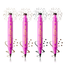 Load image into Gallery viewer, 3-in-1 Freckle Stamp Pen Eyeliner Pencil Waterproof Long Lasting Fake Freckles Makeup Double-Ended Liquid Freckle Pen Natural Sun-kissed Look
