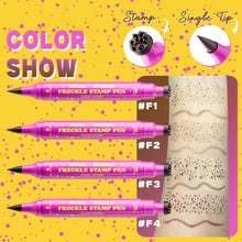 Load image into Gallery viewer, 3-in-1 Freckle Stamp Pen Eyeliner Pencil Waterproof Long Lasting Fake Freckles Makeup Double-Ended Liquid Freckle Pen Natural Sun-kissed Look

