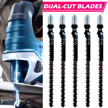 Load image into Gallery viewer, Premium High Carbon Steel Double-Sided Tooth Curve Jigsaw Blades Suitable for Wood Plywood MDF Plastic
