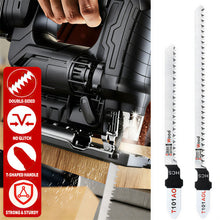 Load image into Gallery viewer, High Carbon Steel Jigsaw Blades Double Sided Fine Tooth Suitable For Wood Particle Board Fiberboard Plywood Cutting

