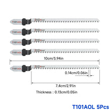 Load image into Gallery viewer, High Carbon Steel Jigsaw Blades Double Sided Fine Tooth Suitable For Wood Particle Board Fiberboard Plywood Cutting
