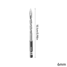 Load image into Gallery viewer, Cross Four Flute Serrated Tungsten Steel Drill Bit Set 7Pcs Multipurpose For Ceramic Tile Glass Concrete Marble
