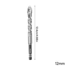 Load image into Gallery viewer, Cross Four Flute Serrated Tungsten Steel Drill Bit Set 7Pcs Multipurpose For Ceramic Tile Glass Concrete Marble
