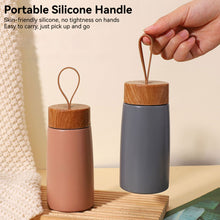 Load image into Gallery viewer, New Style Portable Handheld Stainless Steel Thermos Cup Creative Wood Grain Cover For Outdoor Travel Camping
