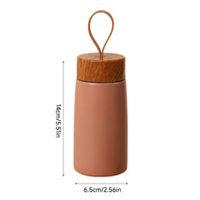 Load image into Gallery viewer, New Style Portable Handheld Stainless Steel Thermos Cup Creative Wood Grain Cover For Outdoor Travel Camping
