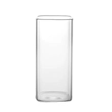 Load image into Gallery viewer, Korean Style Transparent Square Heat Resistant Glass Mug With Lid Multipurpose Drinkware For Daily Beverages
