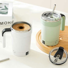 Load image into Gallery viewer, 380ML Smart Temperature Magnetic Stirring Cup Electric Automatic Mixing Mug for Milkshake Fitness Daily Drink

