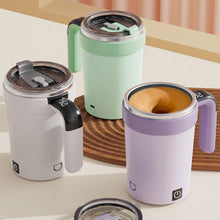 Load image into Gallery viewer, 380ML Smart Temperature Magnetic Stirring Cup Electric Automatic Mixing Mug for Milkshake Fitness Daily Drink
