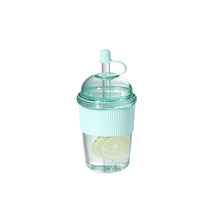 Load image into Gallery viewer, Large Capacity Fashion Boba Milk Tea Jelly Cup with Straw Ins Style Heat Resistant Portable Plastic Drinking Mug
