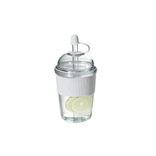 Load image into Gallery viewer, Large Capacity Fashion Boba Milk Tea Jelly Cup with Straw Ins Style Heat Resistant Portable Plastic Drinking Mug
