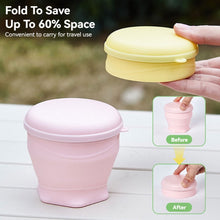 Load image into Gallery viewer, Collapsible Silicone Water Cup Foldable Portable Travel Camping Drinking Cup Durable Leakproof Outdoor Daily Use
