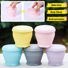 Load image into Gallery viewer, Collapsible Silicone Water Cup Foldable Portable Travel Camping Drinking Cup Durable Leakproof Outdoor Daily Use
