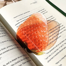 Load image into Gallery viewer, Creative Acrylic Translucent Fruit Bookmark High Aesthetic Refractive Color Page Marker Perfect Reading Accessory Gift
