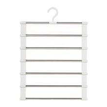 Load image into Gallery viewer, Multi-Layer Ladder Style Pants Hanger Household Space Saving Non Slip Foldable Closet Wardrobe Storage Organizer
