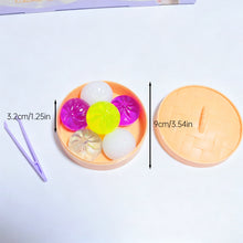 Load image into Gallery viewer, Sparkle Crystal Simulation Steamed Bun Squishy Toy Soft Fidget with Steamer Stress Relief Decompression Gift
