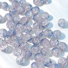 Load image into Gallery viewer, 30Pcs 10mm Sparkling Ice Cracked Glass Beads Burst Pattern Glazed Beads for Bracelet Necklace DIY Jewelry Accessories
