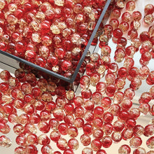 Load image into Gallery viewer, 30Pcs 10mm Sparkling Ice Cracked Glass Beads Burst Pattern Glazed Beads for Bracelet Necklace DIY Jewelry Accessories
