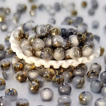 Load image into Gallery viewer, 4mm Half Gold Half Jade Glass Weaving Round Beads DIY Jewelry Handmade Beading Accessories for Bracelets Earrings Necklaces
