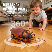 Load image into Gallery viewer, Creativity Prank 2-in-1 RC Wall Climbing Roach Car Ground + Wall Crawl Funny Prank Toy for Kids Boys Girls

