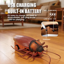 Load image into Gallery viewer, Creativity Prank 2-in-1 RC Wall Climbing Roach Car Ground + Wall Crawl Funny Prank Toy for Kids Boys Girls
