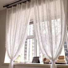 Load image into Gallery viewer, ins Lace Sheer Curtain for Living Room Bedroom Balcony Rod Pocket / Ring Top / Hook Light Luxury White Gauze Window Veil Decorative Drape
