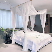 Load image into Gallery viewer, ins Lace Sheer Curtain for Living Room Bedroom Balcony Rod Pocket / Ring Top / Hook Light Luxury White Gauze Window Veil Decorative Drape
