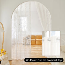 Load image into Gallery viewer, ins Lace Sheer Curtain for Living Room Bedroom Balcony Rod Pocket / Ring Top / Hook Light Luxury White Gauze Window Veil Decorative Drape
