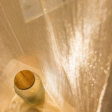 Load image into Gallery viewer, Gilded Sheer Curtain with Metallic Shine Semi-Transparent Grommet Top Window Drapes for Living Room Bedroom Balcony Bay Window Light Luxury Home Decor
