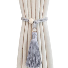 Load image into Gallery viewer, Light Luxury Curtain Tiebacks Hand Woven Tassel Rope Adjustable Holder for Living Room Bedroom Balcony Home Decor Window Accessory
