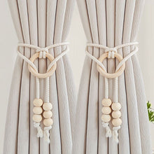 Load image into Gallery viewer, Light Luxury Curtain Tiebacks Hand Woven Tassel Rope Adjustable Holder for Living Room Bedroom Balcony Home Decor Window Accessory
