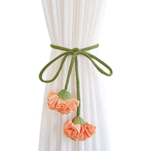 Load image into Gallery viewer, Minimalism Flower Curtain Tiebacks Adjustable Window Drapes Holdbacks for Living Room Bedroom Decorative Sheer Curtain Bands

