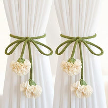 Load image into Gallery viewer, Minimalism Flower Curtain Tiebacks Adjustable Window Drapes Holdbacks for Living Room Bedroom Decorative Sheer Curtain Bands

