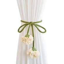 Load image into Gallery viewer, Minimalism Flower Curtain Tiebacks Adjustable Window Drapes Holdbacks for Living Room Bedroom Decorative Sheer Curtain Bands
