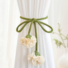 Load image into Gallery viewer, Minimalism Flower Curtain Tiebacks Adjustable Window Drapes Holdbacks for Living Room Bedroom Decorative Sheer Curtain Bands
