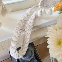 Load image into Gallery viewer, Nordic Style Cotton Linen Curtain Tiebacks Rope Strap for Curtain Storage Adjustable Wrap Tie for Bedroom Living Room Balcony Soft Home Decor Accessory
