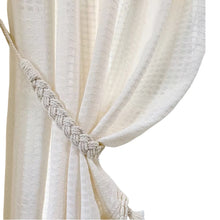 Load image into Gallery viewer, Nordic Style Cotton Linen Curtain Tiebacks Rope Strap for Curtain Storage Adjustable Wrap Tie for Bedroom Living Room Balcony Soft Home Decor Accessory
