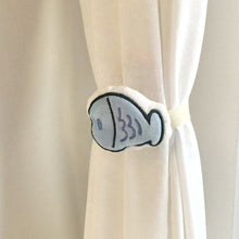 Load image into Gallery viewer, Cute Penguin &amp; Fish Curtain Tieback Soft Fabric Curtain Holder for Bedroom Living Room Sheer Curtains Kawaii Home Decorative Accessory
