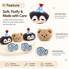 Load image into Gallery viewer, Cute Penguin &amp; Fish Curtain Tieback Soft Fabric Curtain Holder for Bedroom Living Room Sheer Curtains Kawaii Home Decorative Accessory
