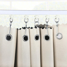 Load image into Gallery viewer, 10/30/50 Sets Bendable Curved Curtain Track Roller Set Silent Steel Rail Glider Kit Metal Hooks for Shower Curtain L-Shape U-Shape Window
