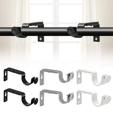 Load image into Gallery viewer, Adjustable Ceiling Mount Curtain Rod Bracket with Screws Simple Design Rod Holder for Living Room Bedroom Floor-to-Ceiling Window Home Hardware Support
