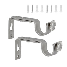 Load image into Gallery viewer, Adjustable Ceiling Mount Curtain Rod Bracket with Screws Simple Design Rod Holder for Living Room Bedroom Floor-to-Ceiling Window Home Hardware Support
